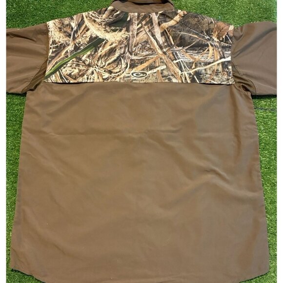 Drake Waterfowl Systems shirt mens large brown camo wingshooter vented hunt 44 - Picture 7 of 12